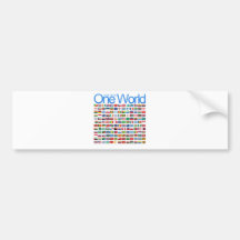 One World Bumper Sticker