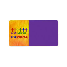 One World Custom Address Label