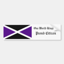 One World Kingdom Proud Citizen Bumper Sticker