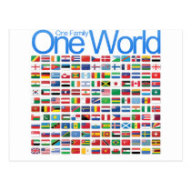 One World postcards