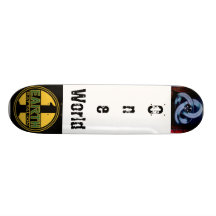 One World Skateboard by MWSONGS Personalisierte Skateboards