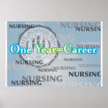 One Year=Career Poster