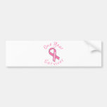 One Year Survivor (Circle Pink Ribbon) Bumper Sticker