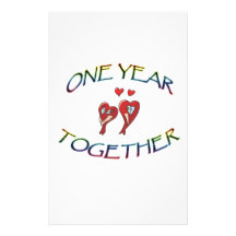 ONE YEAR TOGETHER STATIONERY