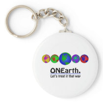 ONEarth. Let's treat it that way Key Chains