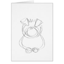 Oneliner Dog Folding Card cards