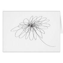 Oneliner Flower Folding Card cards