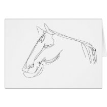 Oneliner Horse Folding Card cards