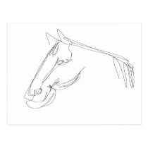 Oneliner Horse Postcard postcards