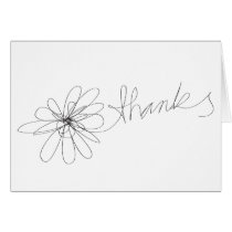 Oneliner Thanks Folding Card cards