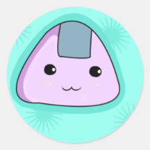 Onigiri - autocollant bleu