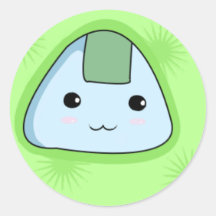 Onigiri - autocollants verts