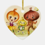 Onion Family heart Shaped Ornament