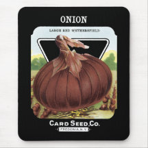 Onion Seed Packet Mousepad Mouse Mat
