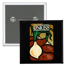Onions Pinback Buttons