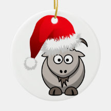 Online Farming Christmas Goat Christmas Ornaments