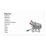 Online Shopping Cart Cable Business Card Template