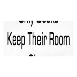Only Geeks Keep Their Room Clean Personalized Photo Card