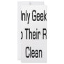 Only Geeks Keep Their Room Clean Rack Cards