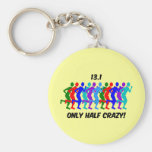only half crazy key chain