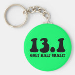 only half crazy key chains