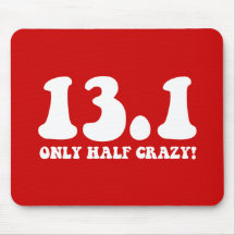 only half crazy mouse pad