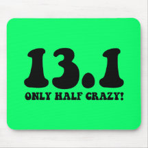 only half crazy mouse pad