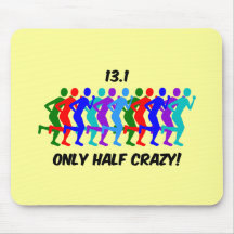 only half crazy mousepad