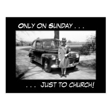 Only on Sunday . . . Postcard