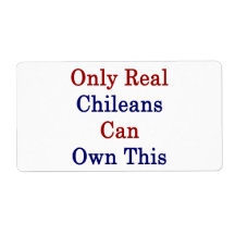 Only Real Chileans Can Own This Shipping Label