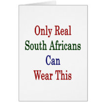 Only Real South Africans Can Wear This Card