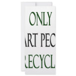 Only Smart People Recycle Customized Rack Card