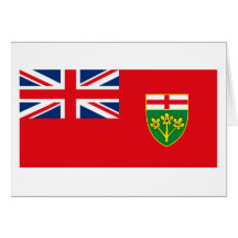 Ontario Flag Greeting Card