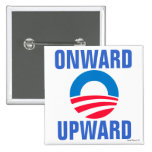Onward Upward Obama Button