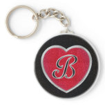 Onyx and Ruby Keychain