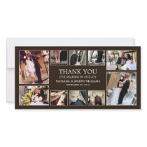 ONYX COLLAGE | WEDDING THANK YOU CARD CUSTOM PHOTO CARD