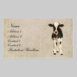 Onyx & Ivory Cow Business Card/Tags business cards