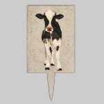 Onyx & Ivory Cow Cake Topper cake picks