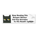 ONYXface1, oatTRADEMARK copy, Stop Reading This bumper stickers