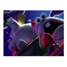 Oog and Goomy™ "Runaway Sled" Postcard