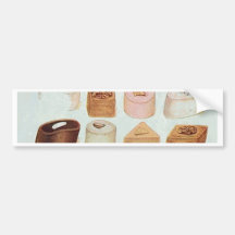 Oohlala temptation Vintage Chocolate Paris Fashion Bumper Sticker