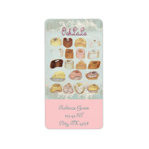 Oohlala temptation Vintage Chocolate Paris Fashion Custom Address Label