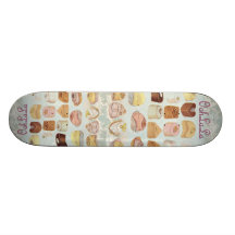Oohlala temptation Vintage Chocolate Paris Fashion Skate Board