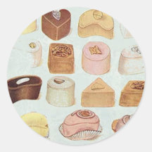 Oohlala temptation Vintage Chocolate Paris Fashion Stickers