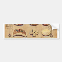 Oohlala temptation Vintage Cookies Paris Fashion Bumper Sticker