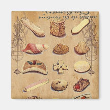 Oohlala temptation Vintage Cookies Paris Fashion Magnets