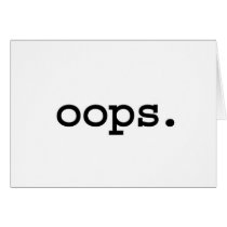 oops. cards