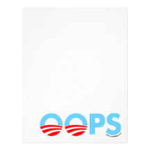 Oops Obama Mistake Customized Letterhead