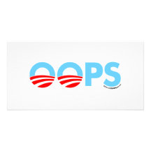 Oops Obama Mistake Photo Card Template