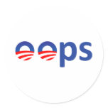 Oops! Obama stickers